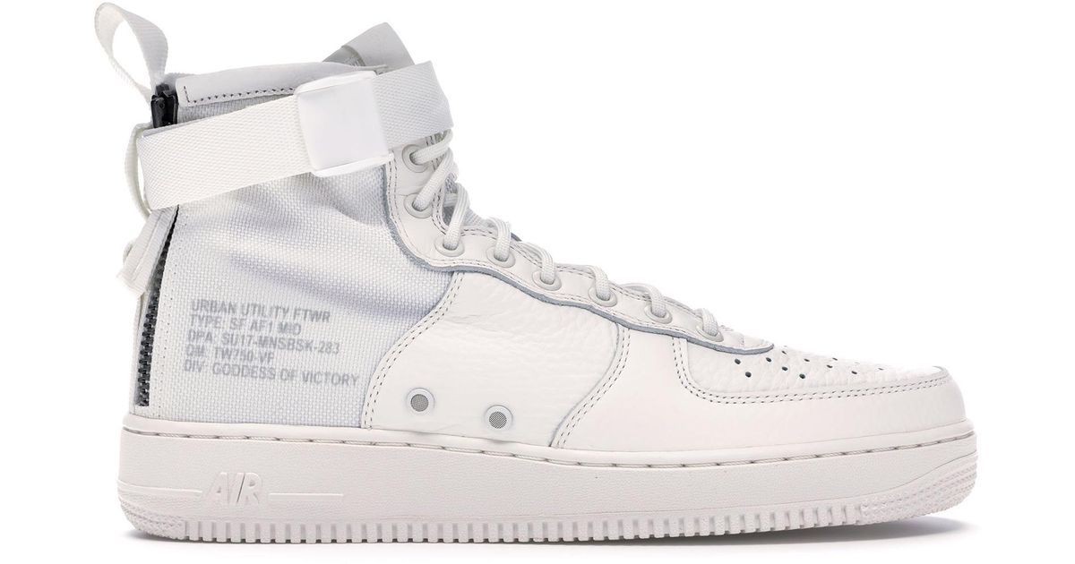Nike Sf Air Force 1 Mid Triple Ivory in White for Men - Lyst