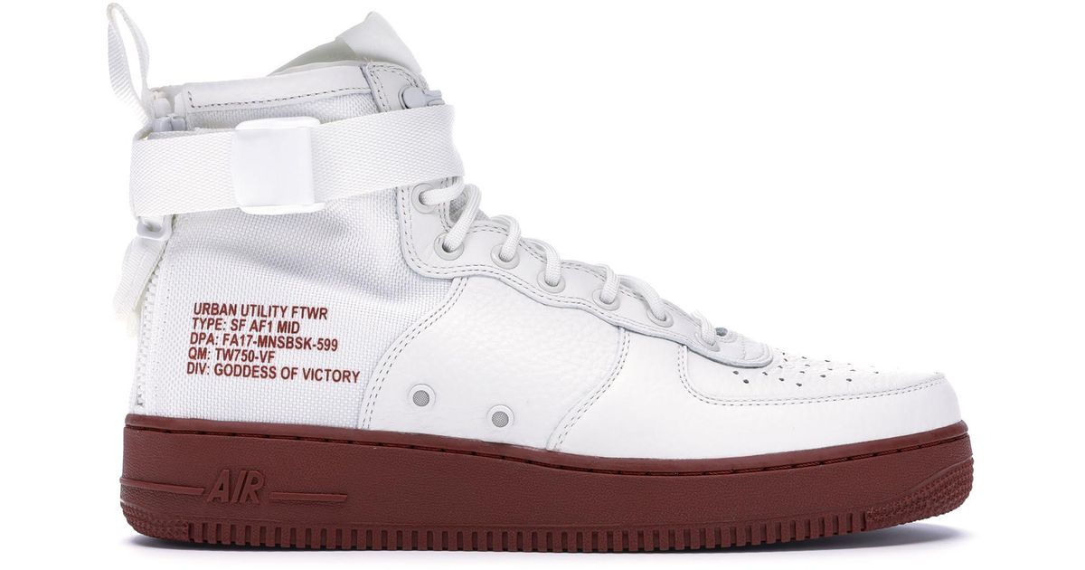 Nike Sf Air Force 1 Mid Ivory Mars Stone in White for Men - Lyst
