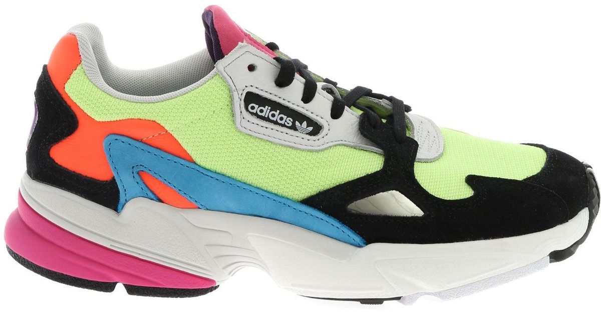 adidas Falcon W Sneakers In Fluo Yellow in Yellow - Lyst