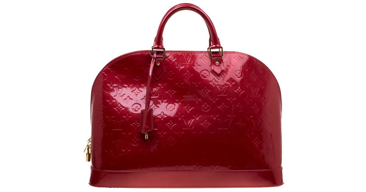 vintage louis vuitton red handbags