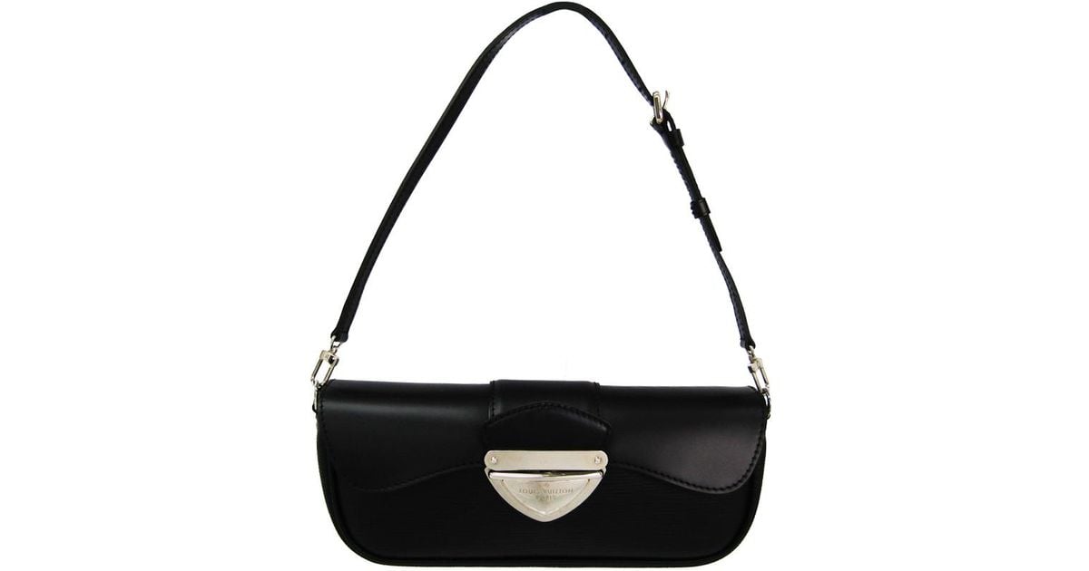Louis Vuitton Black Epi Leather Sac Montaigne Handbag at 1stDibs