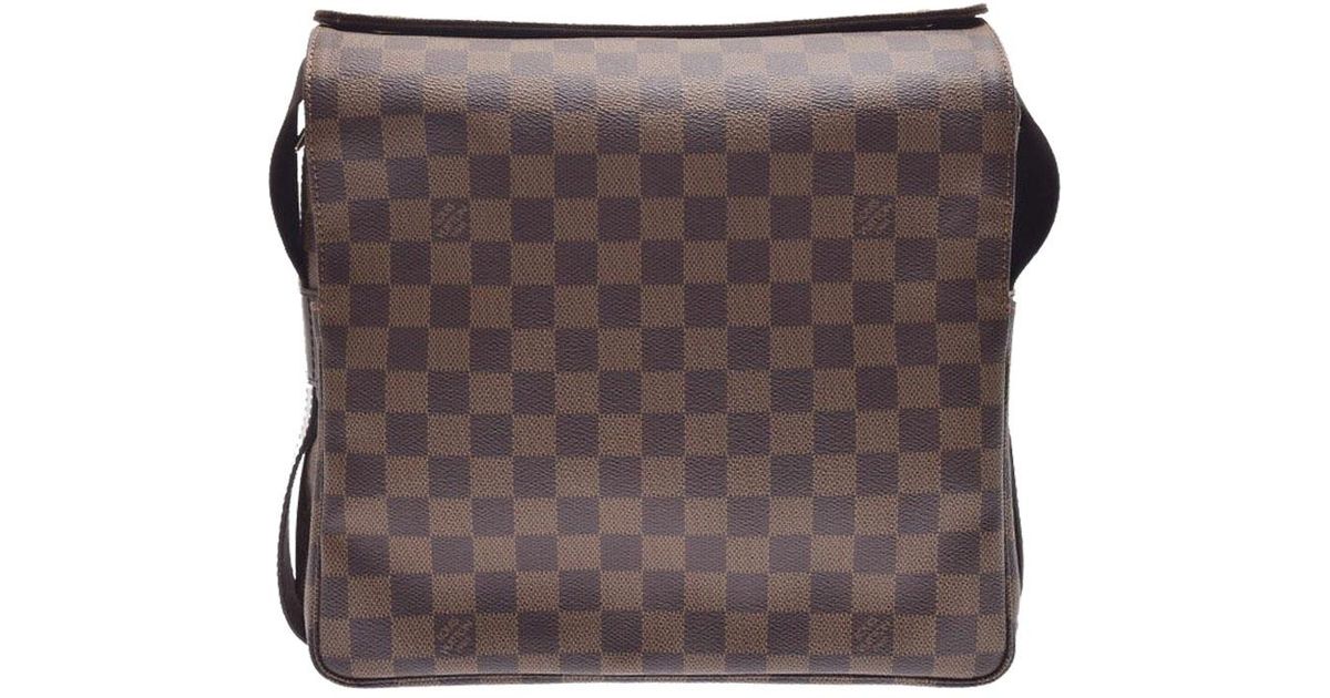 Louis Vuitton Brown Damier Ebene Canvas Naviglio Messenger Bag For Men Lyst