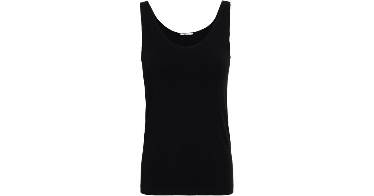 Wolford Synthetic Jacquard-knit Tank Black - Save 10% - Lyst