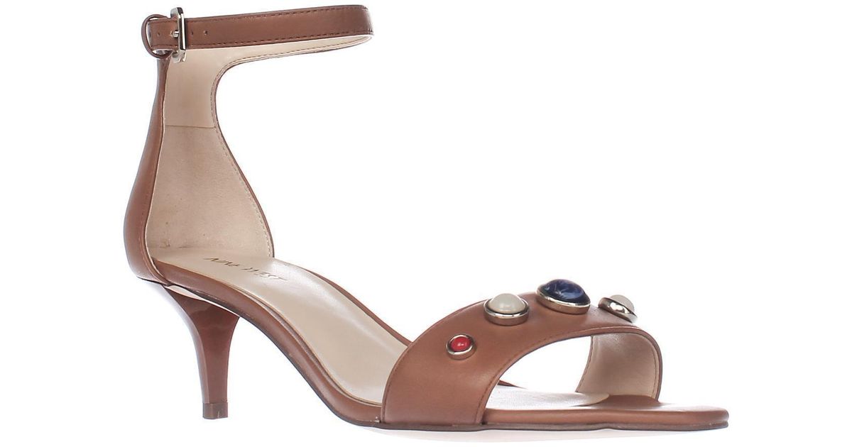 Lyst - Nine West Lilac Ankle Strap Dress Sandals in Purple