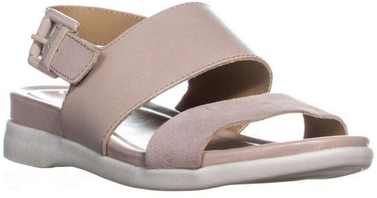 Lyst Naturalizer Emory  Buckle Flat Sandals 