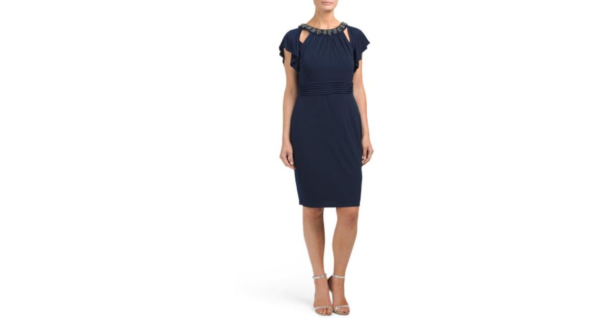 tj maxx navy blue dress