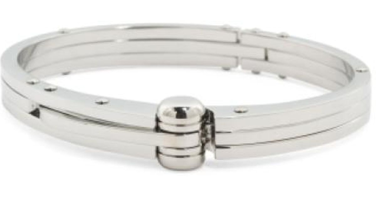 Lyst Tj Ma Men S Stainless Steel Handcuff Bracelet In Metallic Lyst Tj Ma Men S Stainless Steel Handcuff Bracelet In Metallic For