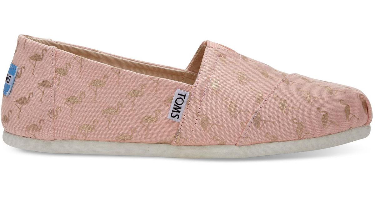 toms flamingo print shoes