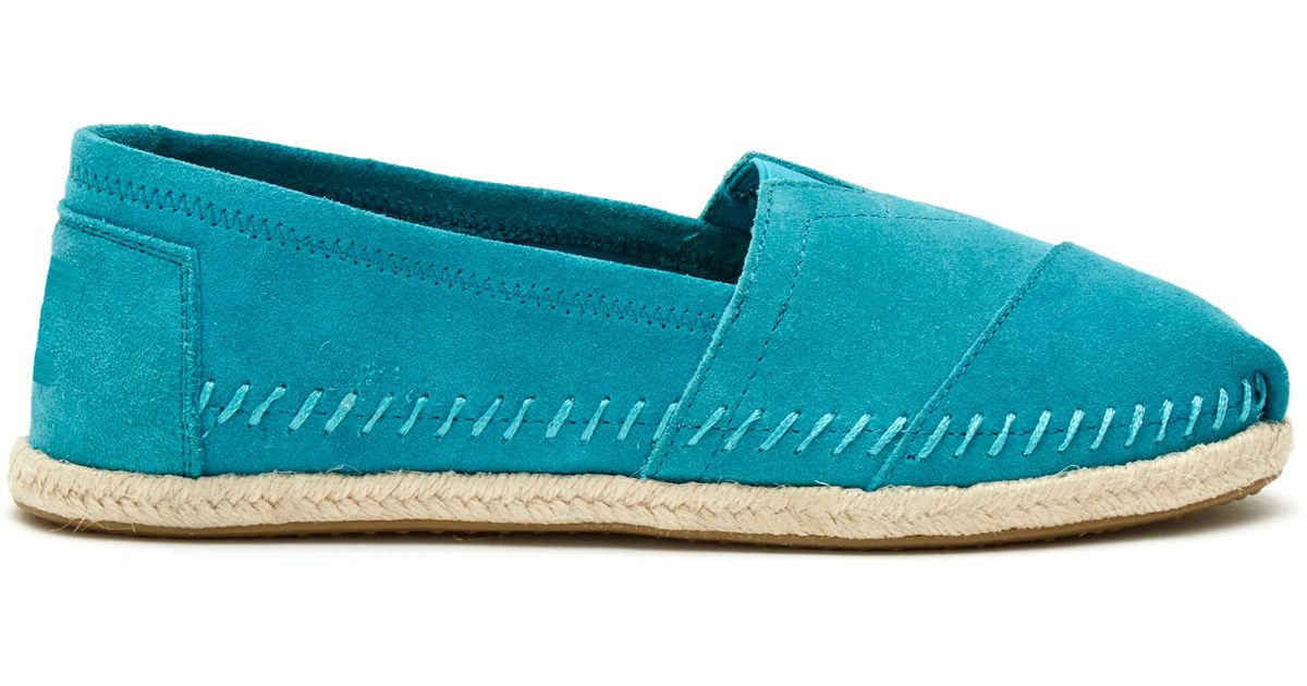 toms turquoise shoes