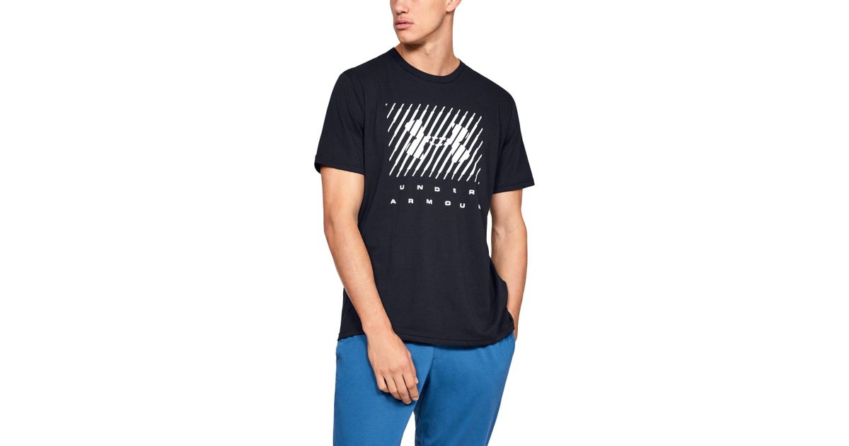 New Large Blue Under Armour Men/'s UA Branded BL Short Sleeve T-Shirt