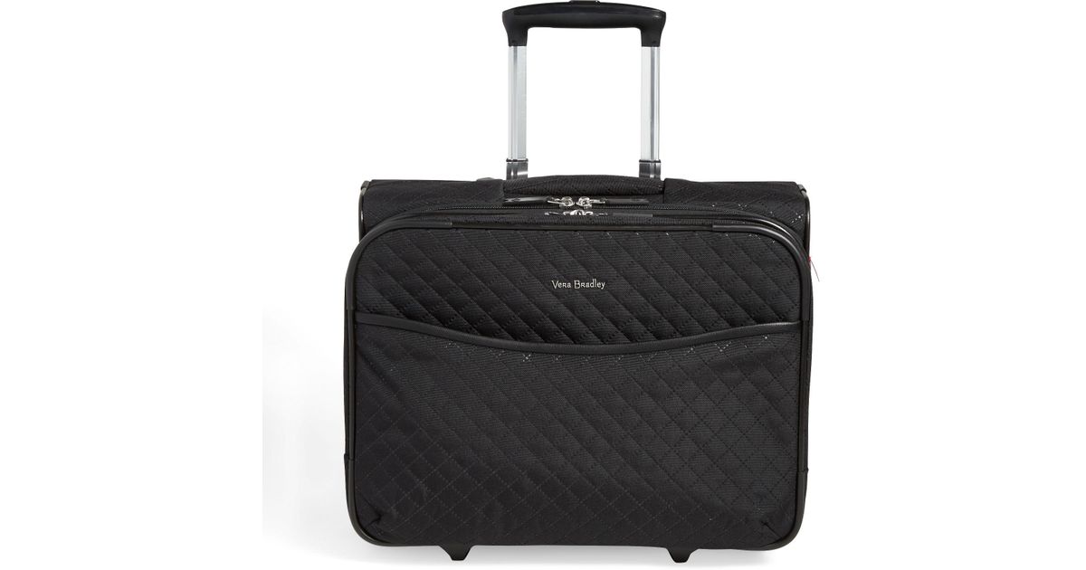 Lyst Vera Bradley Iconic Rolling Work Bag In Black