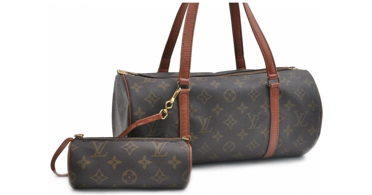 Louis Vuitton Pre-owned Vintage Papillon Brown Cloth Handbags in Brown - Lyst