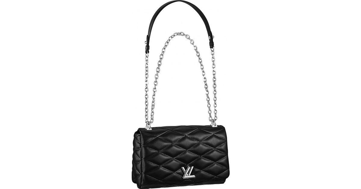 Lyst Louis Vuitton Twist Leather Crossbody Bag In Black