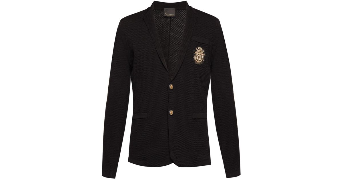 Billionaire Synthetic Branded Blazer in Black for Men Lyst