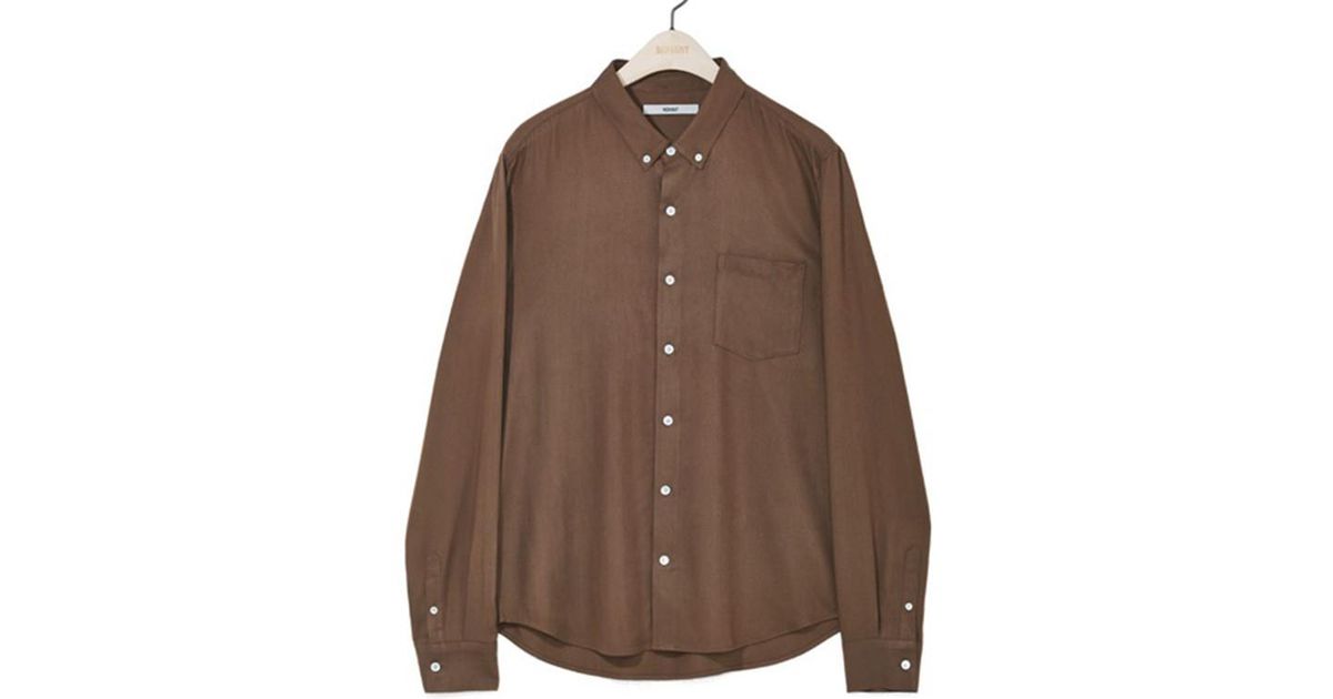 nohant unisex basic shirt brown in brown for lyst nohant unisex basic shirt brown in brown for lyst
