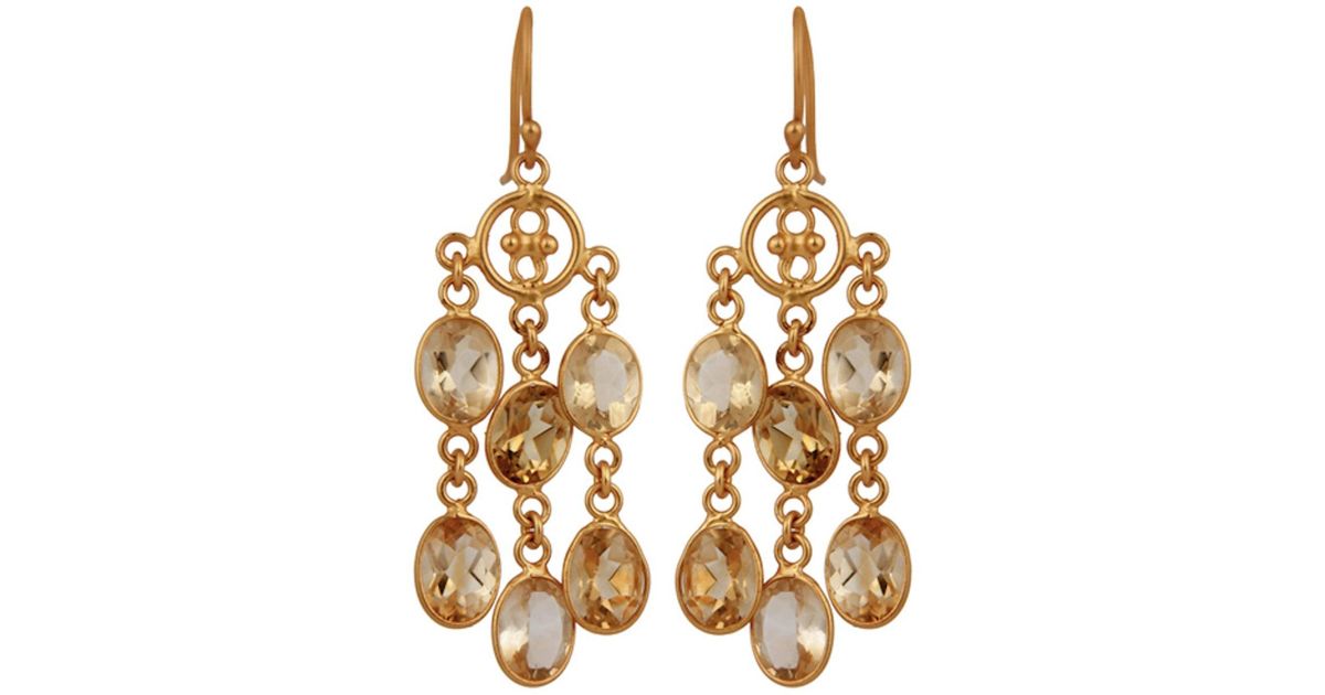 Lyst Carousel Jewels Elegant Gold Citrine Dangle Earrings In Lyst Carousel Jewels Elegant Gold Citrine Dangle Earrings In Metallic