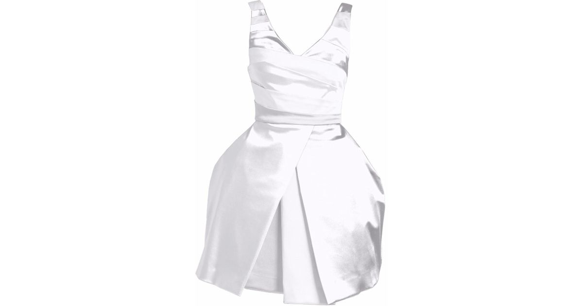 Black and White Stripe Cocktail Dress