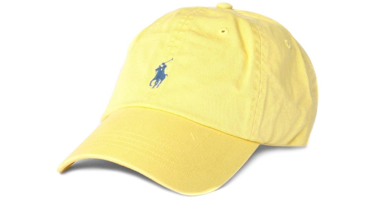 polo hat yellow