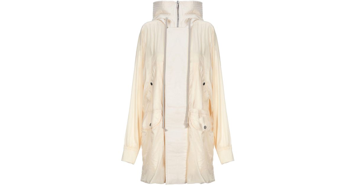 Rick Owens Drkshdw Synthetic Overcoat in Beige (Natural) - Lyst