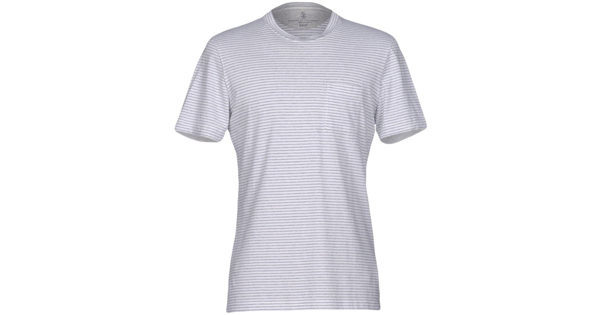Lyst - Brunello Cucinelli T-shirt in Gray for Men