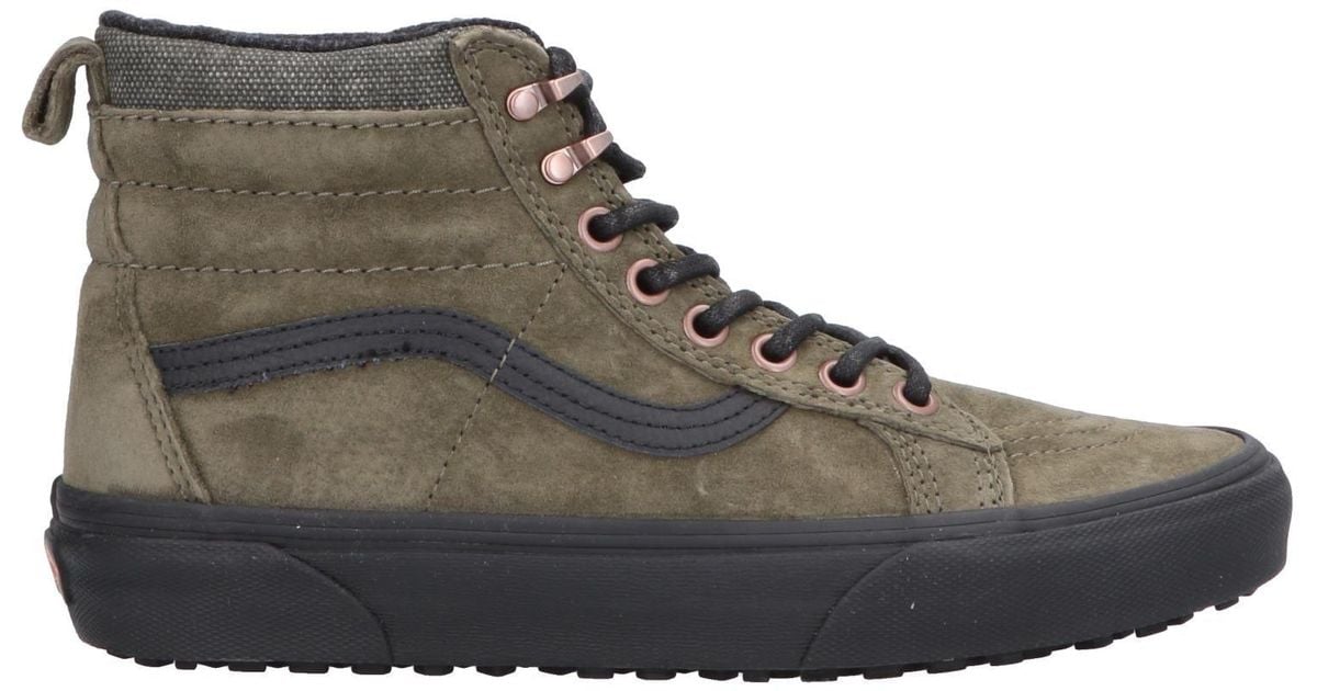 Army Green Vans High Tops - Army Military