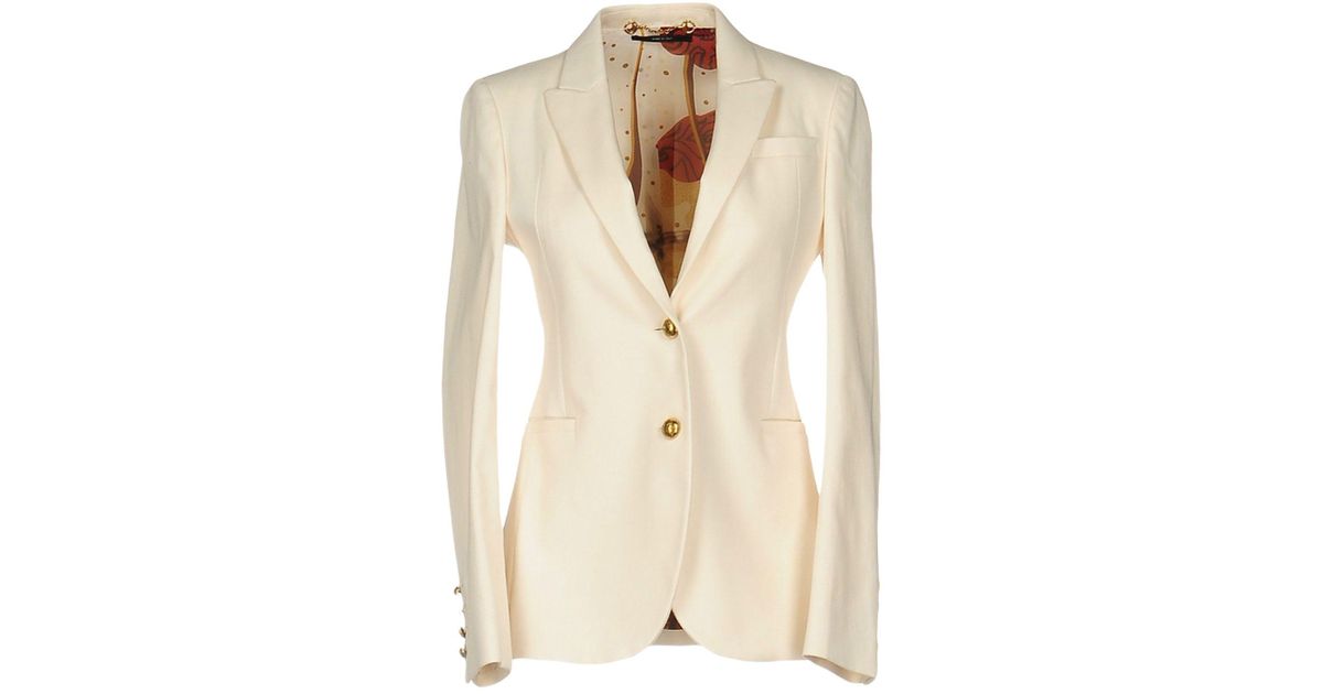Gucci Blazer in Natural Lyst