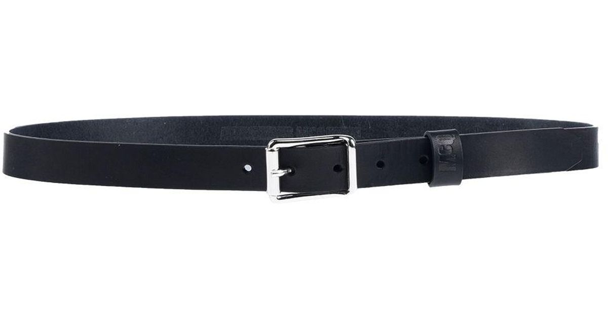 McQ Leather Belt in Black for Men - Lyst