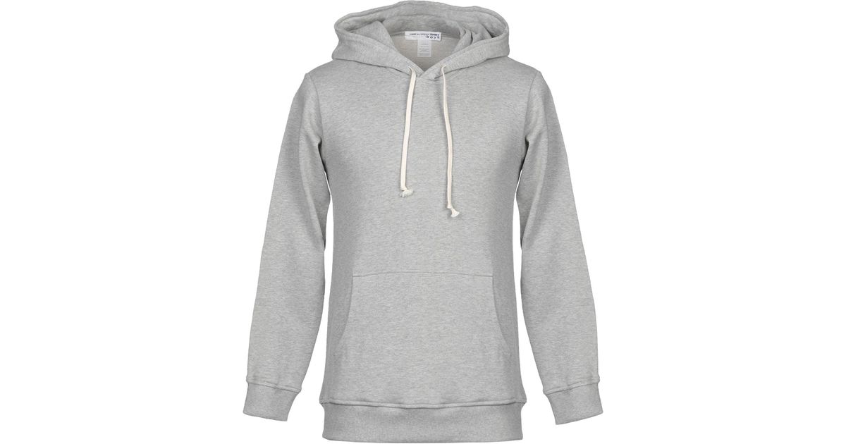 comme de garcon grey hoodie