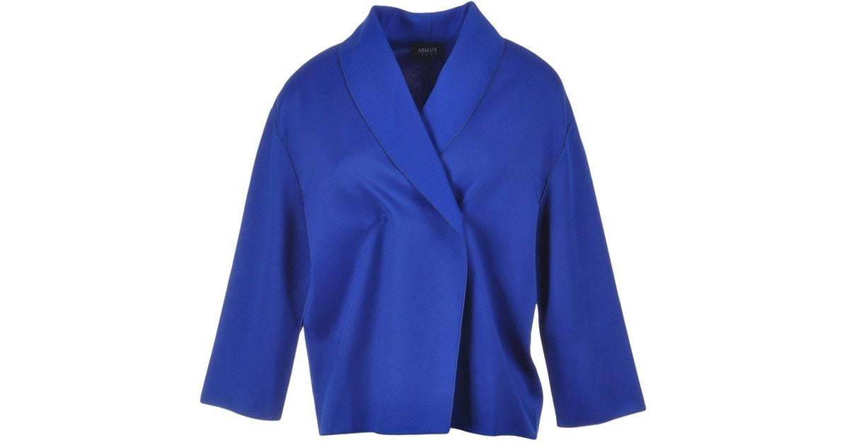 Armani Jeans Synthetic Blazer in Bright Blue (Blue) - Lyst