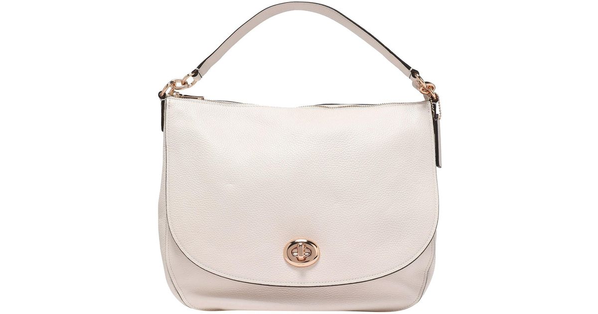 white small coach purse