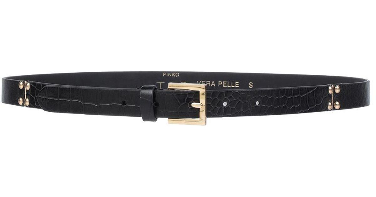 Pinko Leather Belt in Black - Lyst