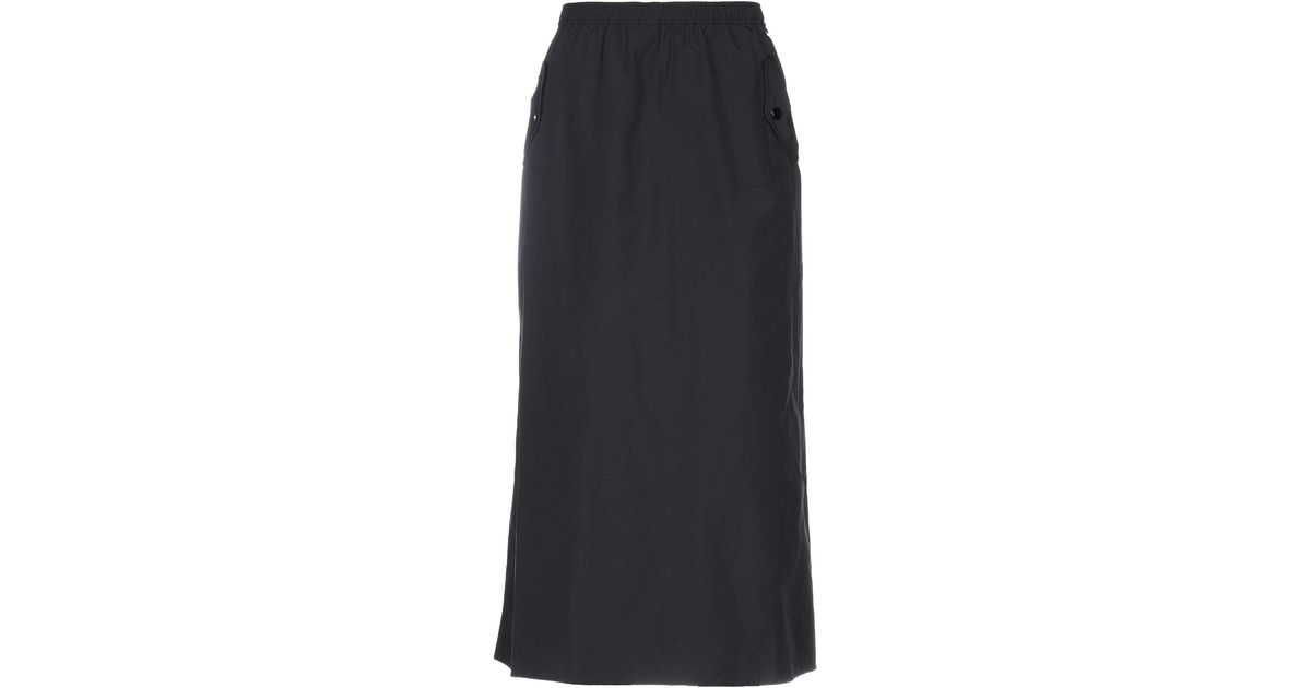 Armani Exchange 3/4 Length Skirt in Black - Lyst