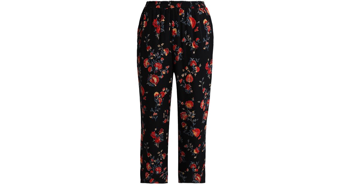 Joie Synthetic Casual Trouser in Black - Lyst