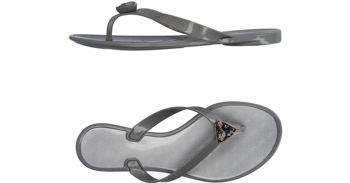 guess men's leather sandals