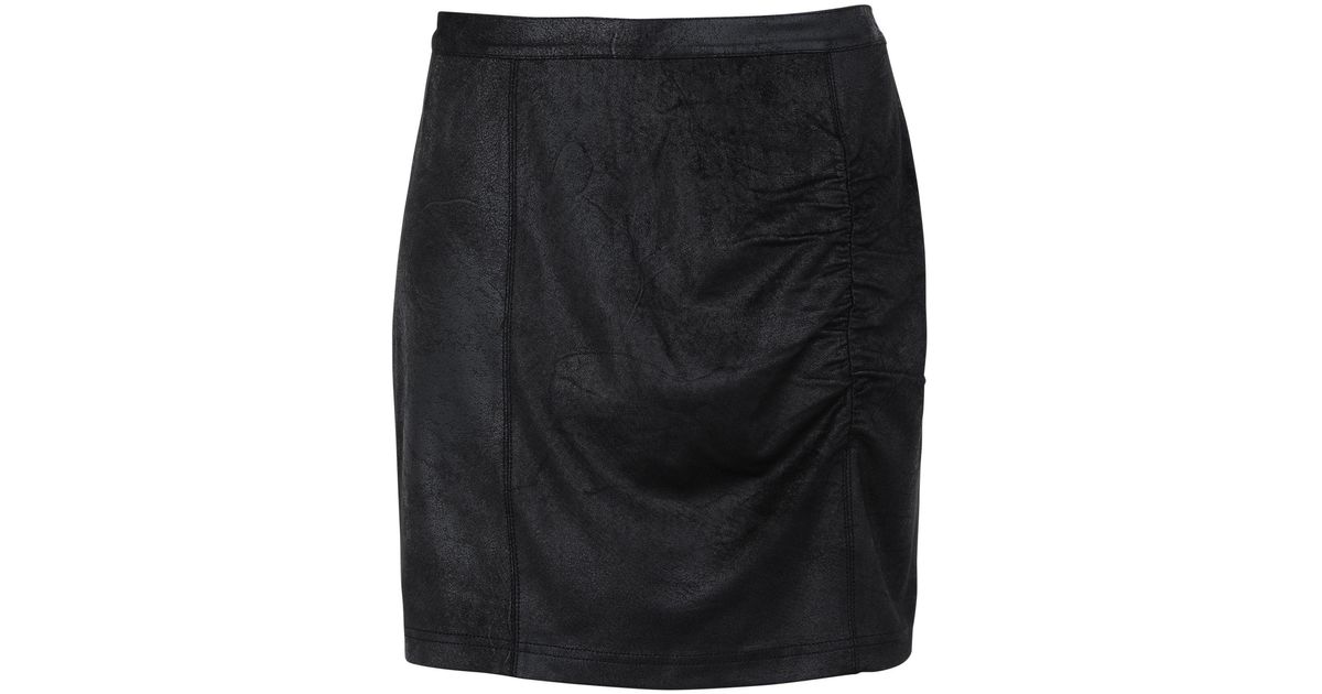 Free People Synthetic Mini Skirt in Black - Lyst