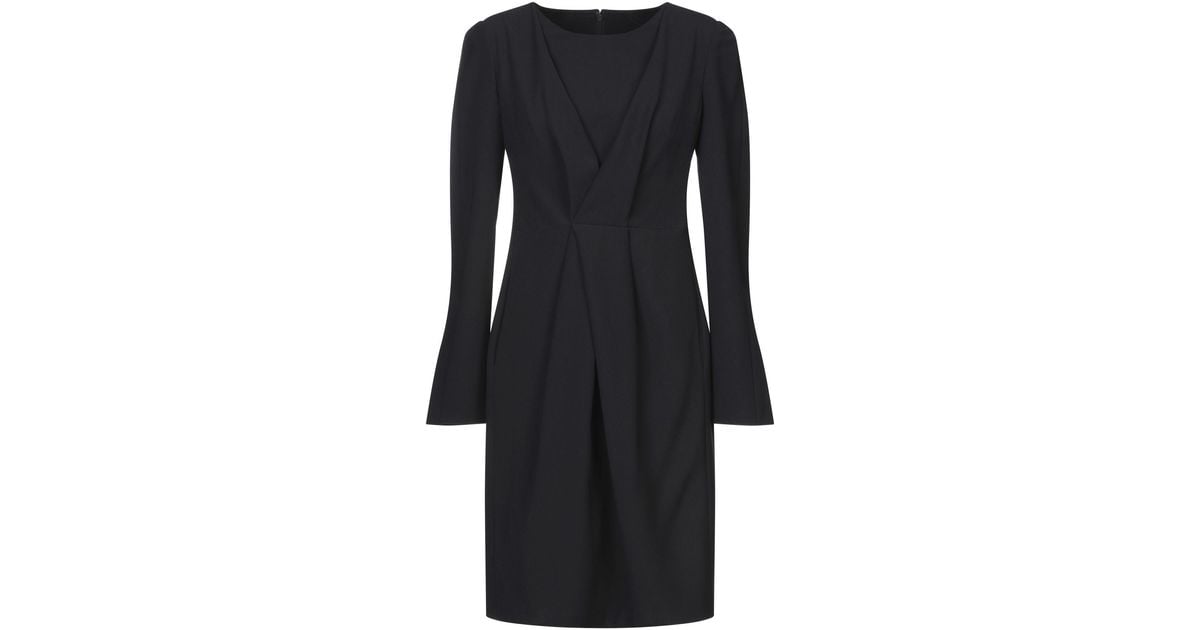 Armani Synthetic Knee-length Dress in Dark Blue (Blue) - Lyst