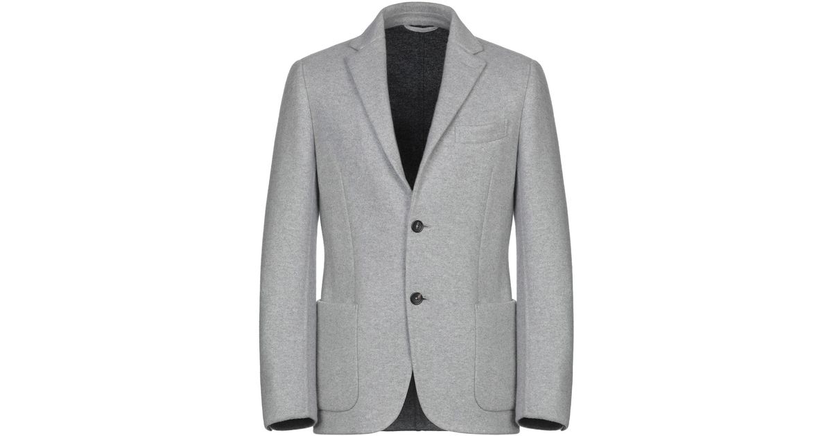 Ermenegildo Zegna Flannel Blazer in Grey (Gray) for Men - Lyst