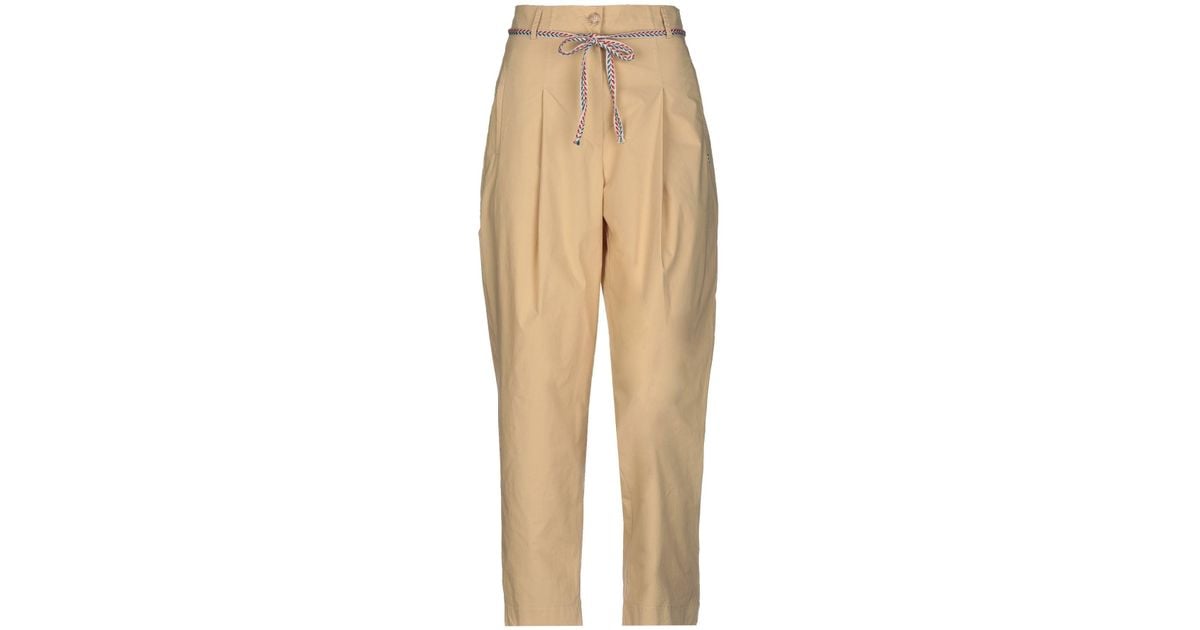 Ottod'Ame Cotton Casual Pants in Beige (Natural) - Lyst