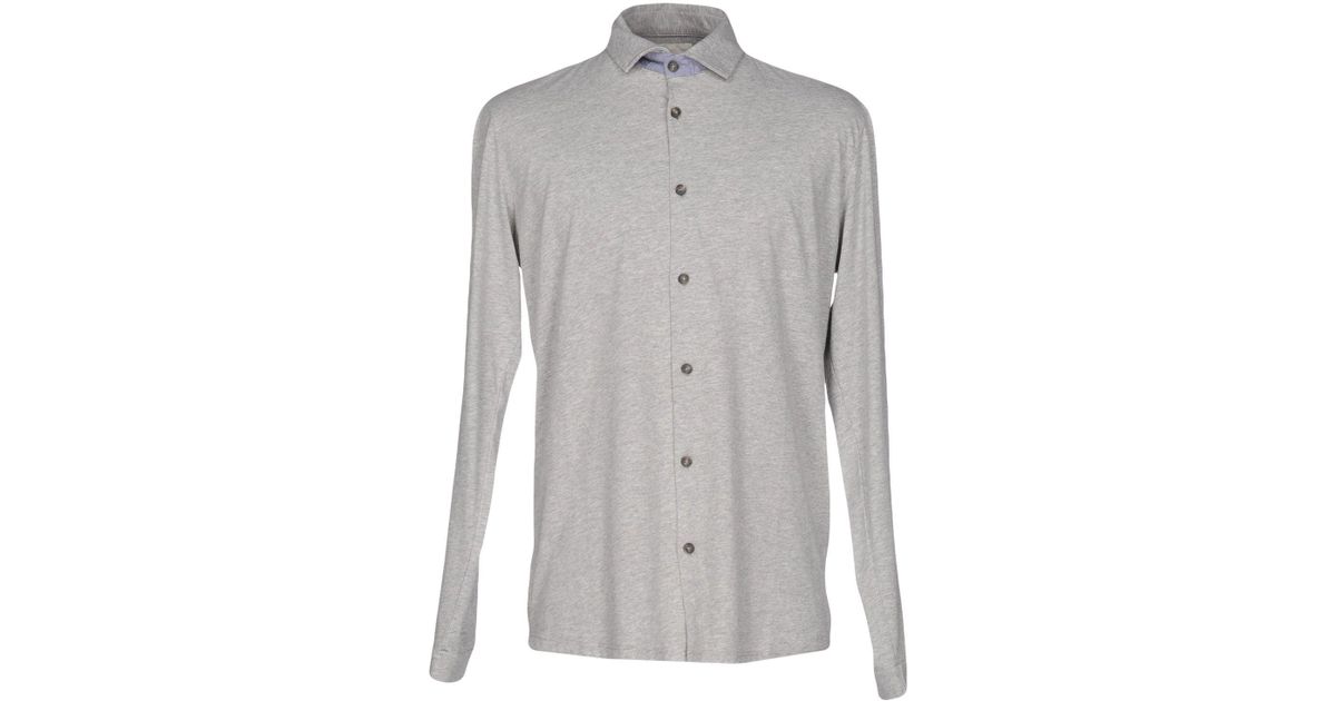 Lyst - Obvious Basic Shirt in Gray for Men