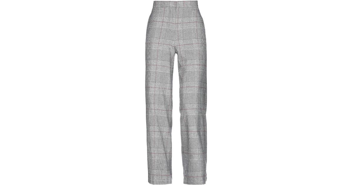 ViCOLO Flannel Casual Pants in Black - Lyst