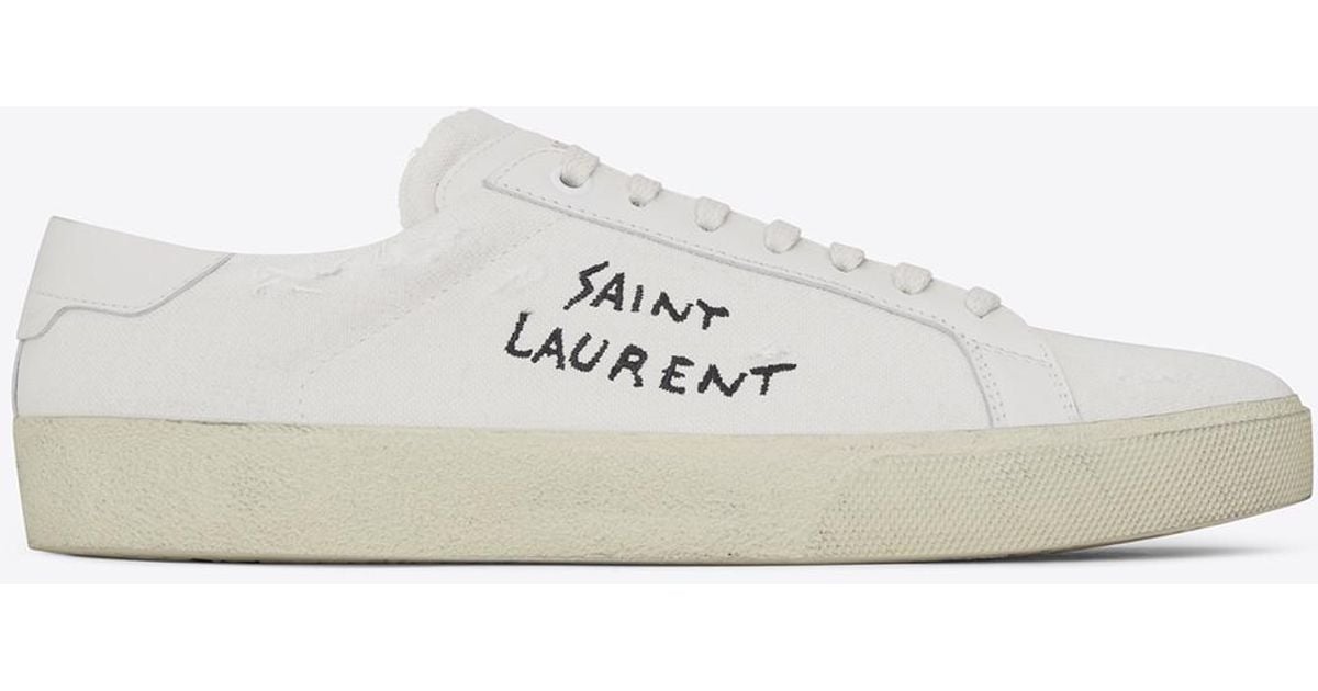 Saint Laurent Signature Court Classic Sl06 Sneaker In White Save 61 Lyst 3176