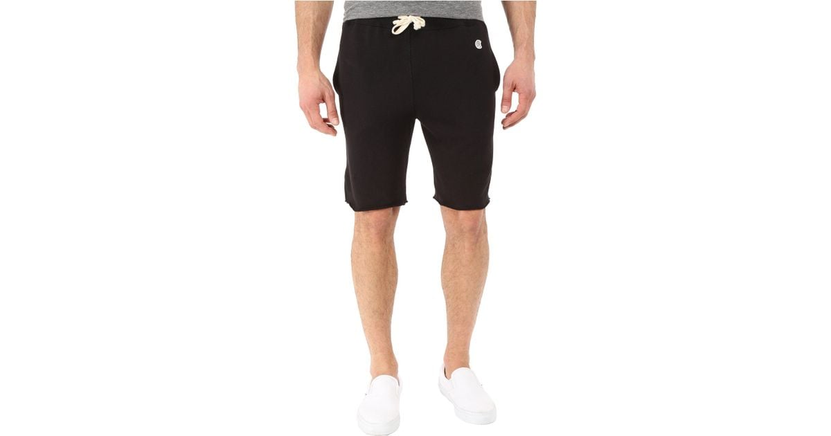 champion cut off sweat shorts