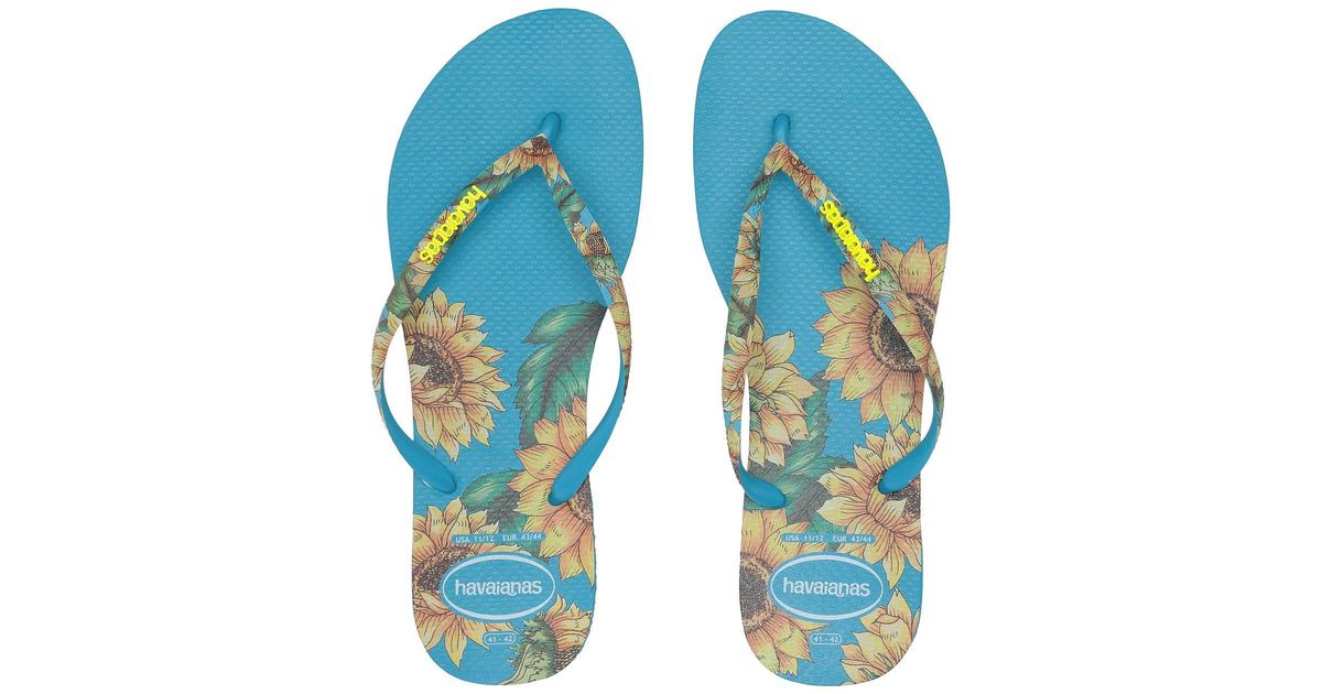 Havaianas Slim Sensation Sandal in Turquoise (Blue) - Lyst