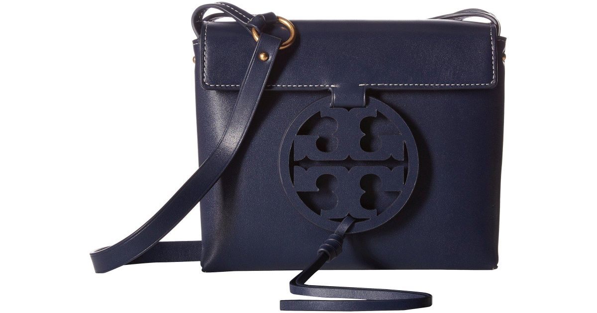 Lyst Tory Burch Miller Crossbody Royal Navy Handbags In Blue