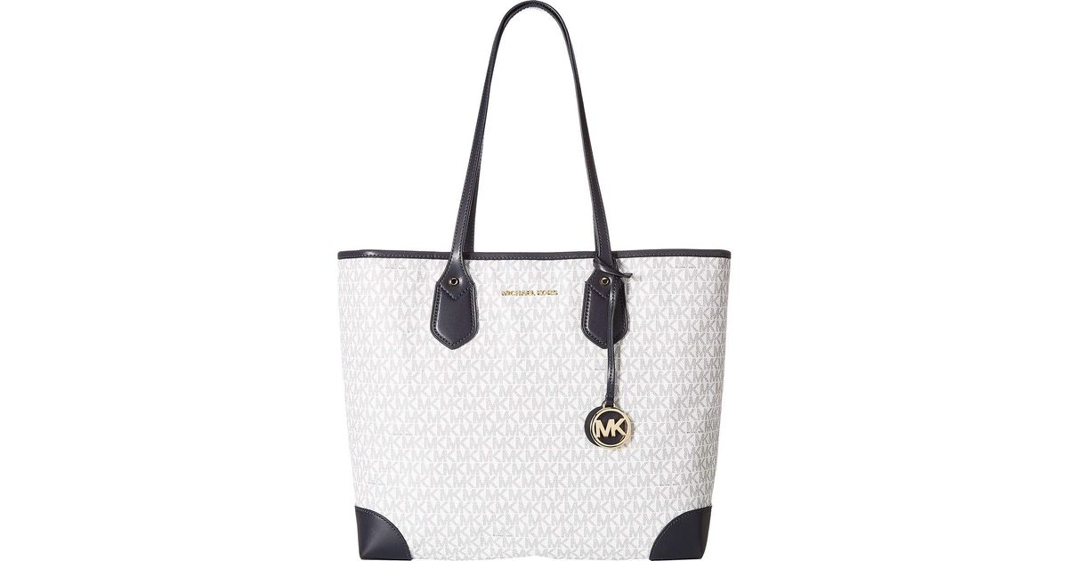 michael kors eva nylon top zip tote