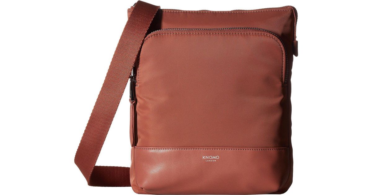 Lyst Knomo Mayfair Carrington Utility Crossbody Vintage Rose Lyst Knomo Mayfair Carrington Utility Crossbody Vintage Rose Cross Body Handbags