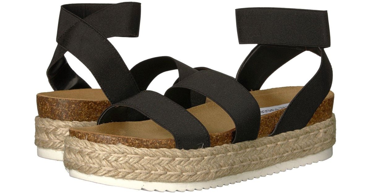 Lyst - Steve Madden Kimmie Espadrille Sandal (black) Women's Shoes in Black