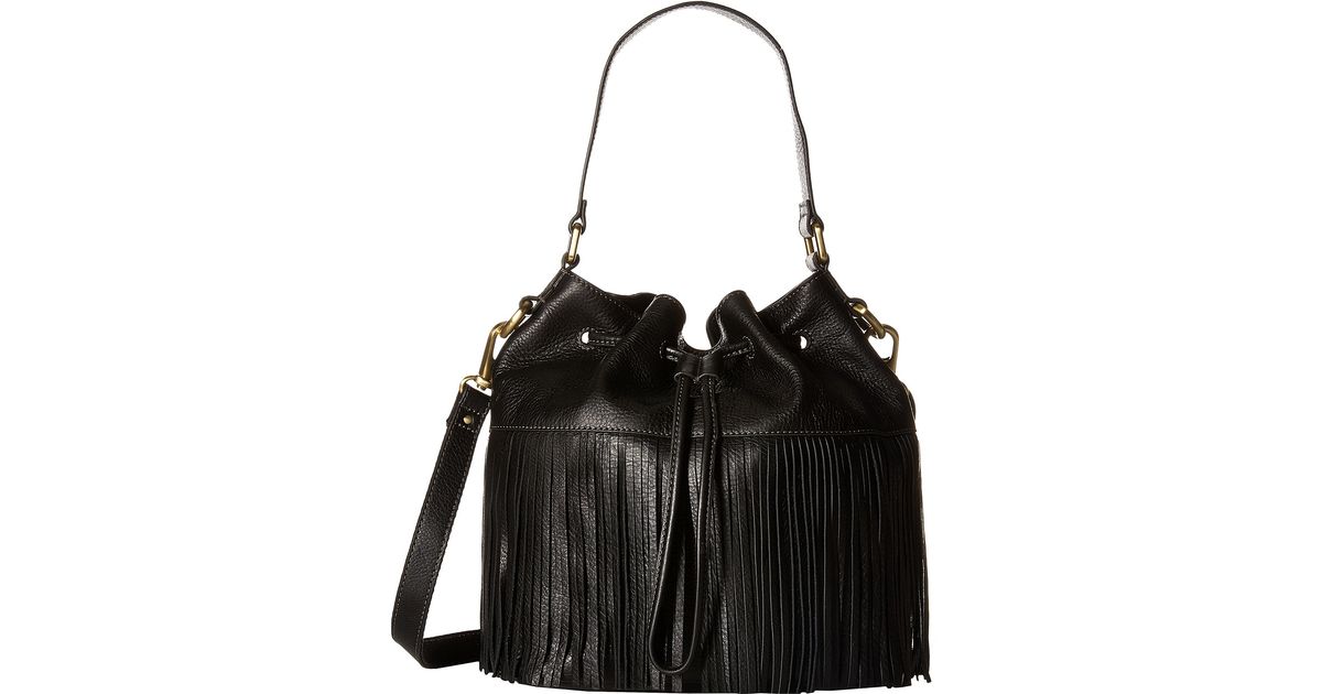 fossil fringe purse