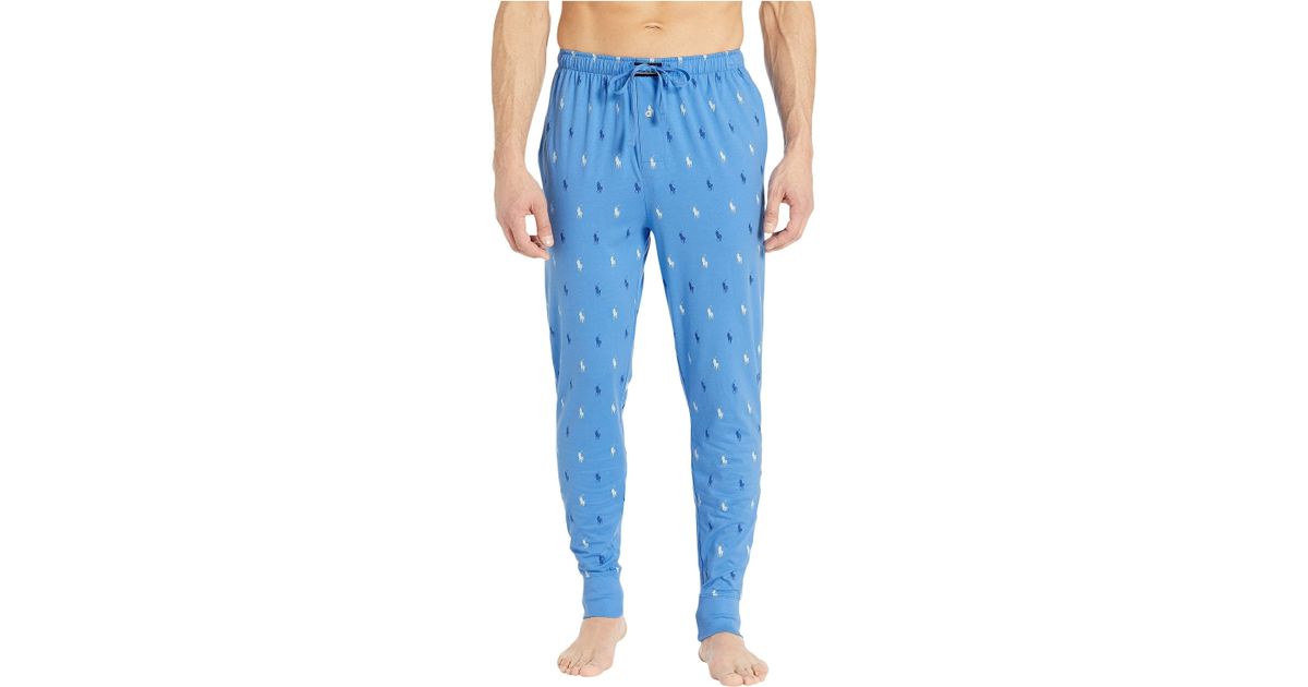 allover pony cotton jogger