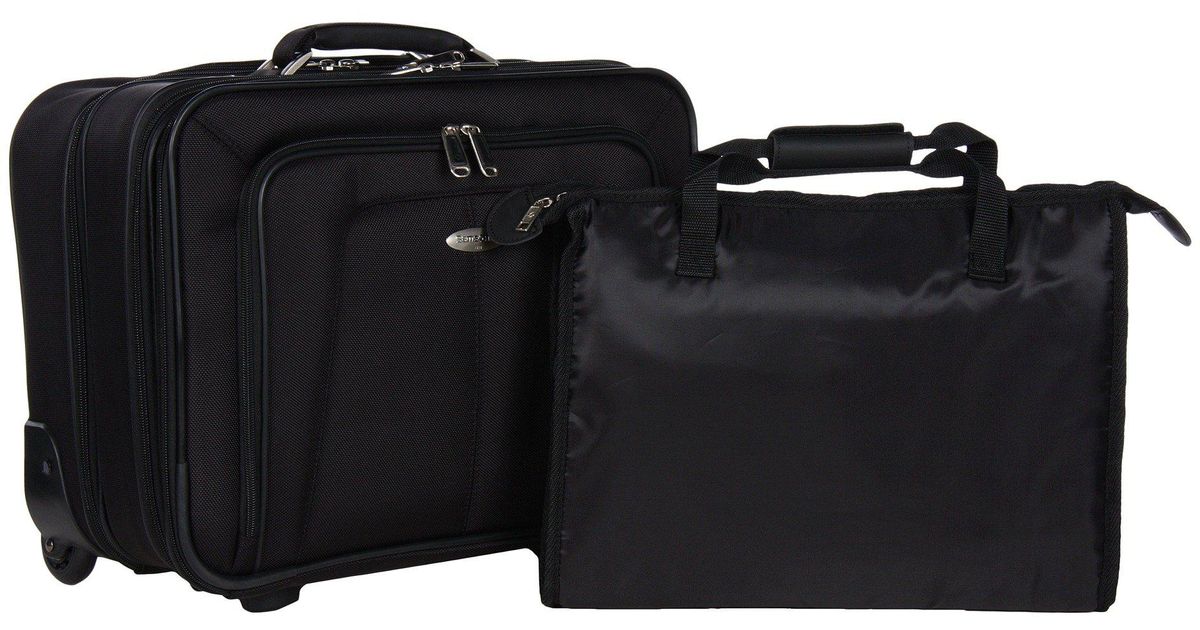 Lyst Samsonite Business One Mobile Office Black Briefcase Bags Lyst Samsonite Business One Mobile Office Black Briefcase Bags In